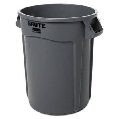 Picture of Round Brute Container, Plastic, 32 gal, GrayRCP-263200GY
