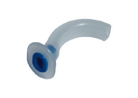 Picture of Oropharyngeal Airway Portex® Guedel 50 mm Length Dark Blue / Clear Infant100/322/050