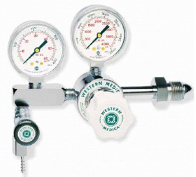 Picture of M1 Series Medical Air Regulator Single Stage Adjustable 0 - 100 PSI DISS Outlet CGA-346 Nut and NippleM1-346-PG