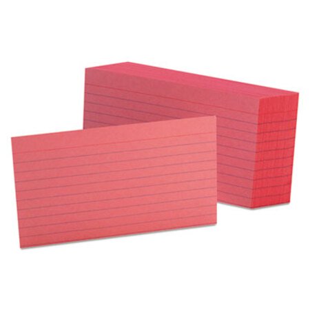 Picture of Ruled Index Cards, 3 x 5, Cherry, 100/PackOXF-7321CHE