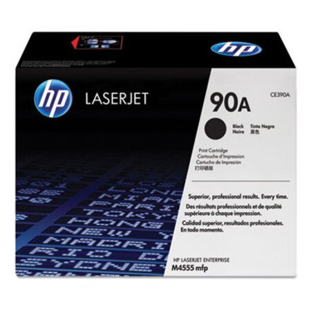 Picture of HP 90A, (CE390A) Black Original LaserJet Toner CartridgeHEW-CE390A