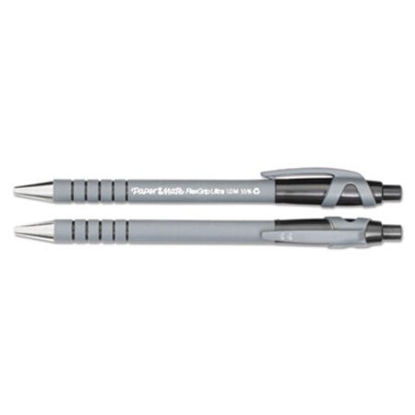 Picture of FlexGrip Ultra Ballpoint Pen, Retractable, Medium 1 mm, Black Ink, Black/Gray Barrel, DozenPAP-9530131