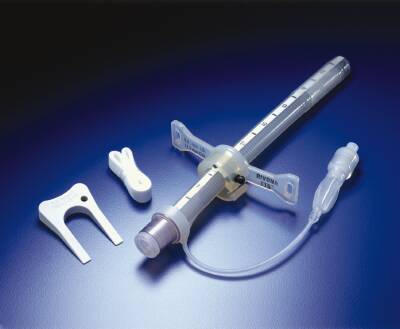 Picture of Tracheostomy Tube Bivona® TTS™ Hyperflex™ Adjustable Neck Flange Size 11 Cuffed67HA80