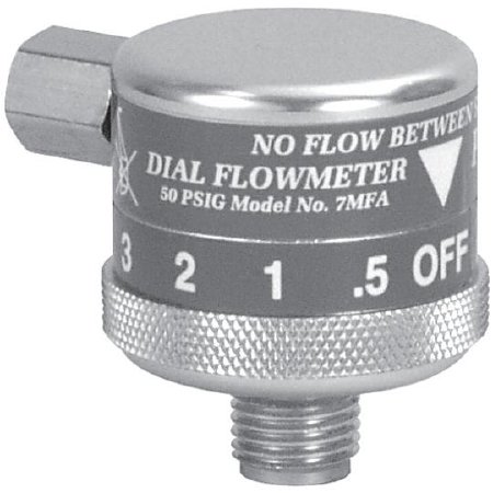 Picture of Precision Medical® Oxygen Flowmeter Dial 0 - 25 LPM 1/8 Inch NPT Female Connector7MFA1101