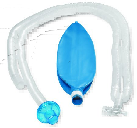 Picture of Portex® Anesthesia Breathing Circuit Corrugated Tube 40 Inch Tube Dual Limb Adult 3 Liter Bag Single Patient Use225-3709-804