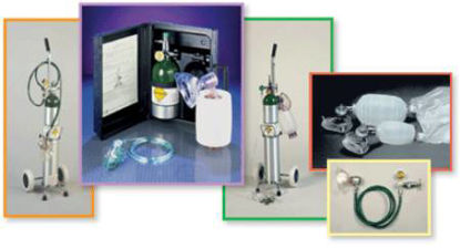 Picture of Oxygen Kit with Resuscitator Oxy-Uni-Pak®1301BME