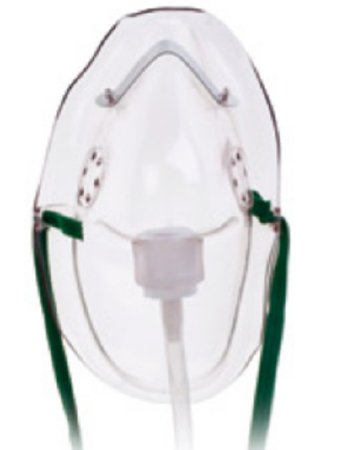 Picture of Oxygen Mask Hudson RCI® Elongated Style Adult One Size Fits Most Adjustable Head Strap / Nose Clip1049