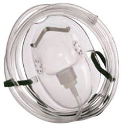 Picture of Oxygen Mask Elongated Style Adult One Size Fits Most Adjustable Head StrapPX-1002