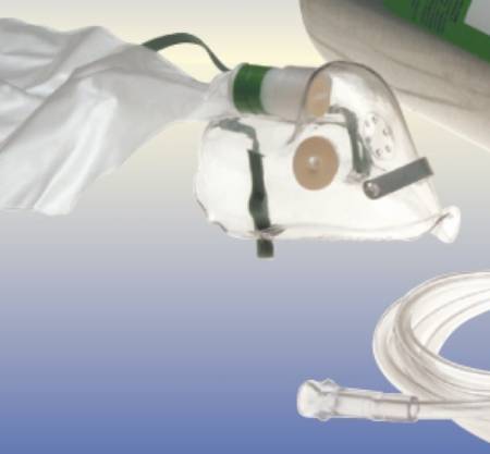 Picture of Oxygen Mask Elongated Style Pediatric Adjustable Head Strap1005610
