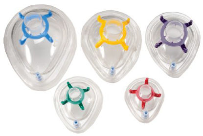 Picture of Anesthesia Mask Vital Signs® Elongated Style Toddler Size 3 Hook Ring4830VS