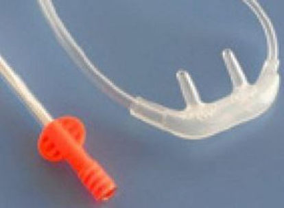 Picture of ETCO2 Nasal Sampling Cannula with O2 Delivery With Oxygen Delivery FilterLine® Adult Curved Prong / NonFlared Tip007739