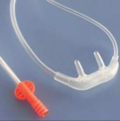 Picture of ETCO2 Nasal Sampling Cannula with O2 Delivery With Oxygen Delivery FilterLine® Adult Curved Prong / NonFlared Tip010304-