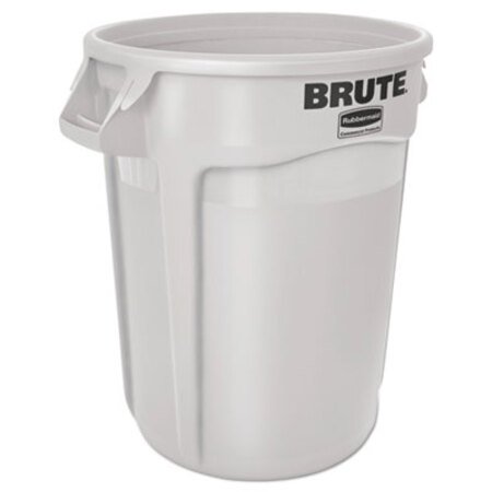 Picture of Round Brute Container, Plastic, 10 gal, WhiteRCP-2610WHI