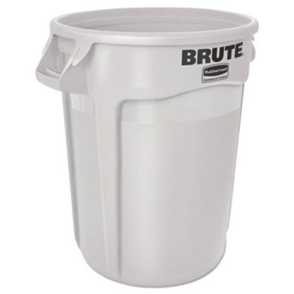 Picture of Round Brute Container, Plastic, 10 gal, WhiteRCP-2610WHI