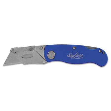 Picture of Sheffield Folding Lockback Knife, 1 Utility Blade, BlueGNS-12113