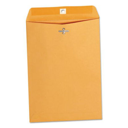 Picture of Kraft Clasp Envelope, #75, Square Flap, Clasp/Gummed Closure, 7.5 x 10.5, Brown Kraft, 100/BoxUNV-35262
