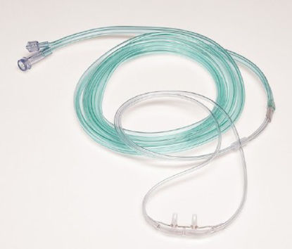 Picture of ETCO2 Nasal Sampling Cannula with O2 Delivery With Oxygen Delivery Salter-Style® Adult Curved Prong / NonFlared Tip49SOFT-F-7-7-25