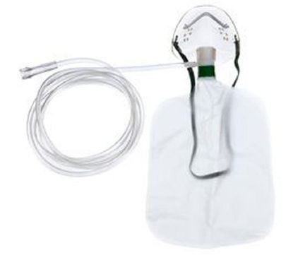 Picture of Oxygen Mask Standard Style Pediatric Adjustable Head Strap / Nose Clip1000