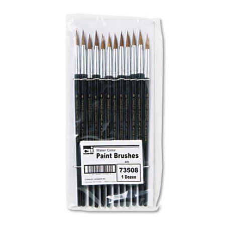 Picture of Artist Brush, Size 8, Camel Hair, Round, 12/PackLEO-73508