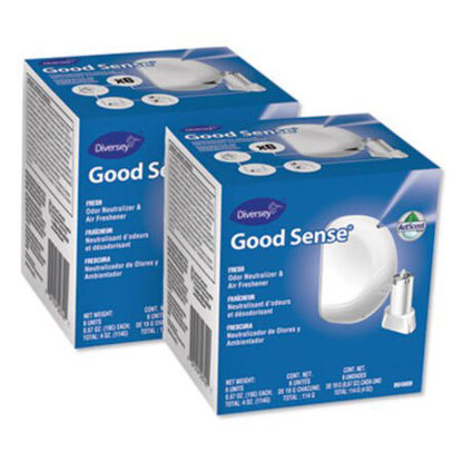 Picture of Good Sense Automatic Spray System, Fresh Scent, Yellow, 0.67 oz Cartridge, 12/CartonDVO-904809