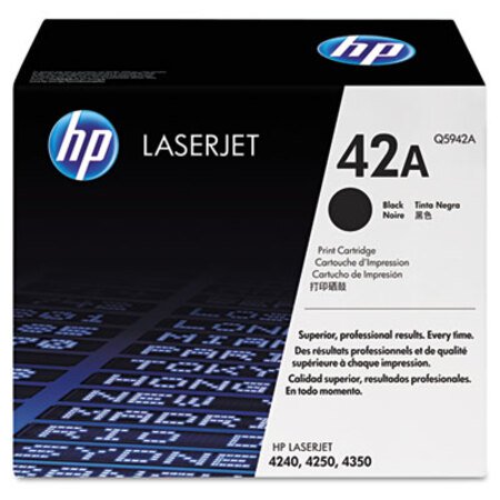 Picture of HP 42A, (Q5942A) Black Original LaserJet Toner CartridgeHEW-Q5942A