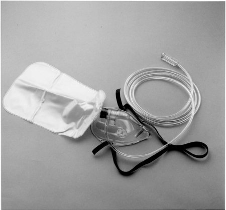 Picture of NonRebreather Oxygen Mask Salter Labs® Elongated Style Adult One Size Fits Most Adjustable Head Strap8120-7-50