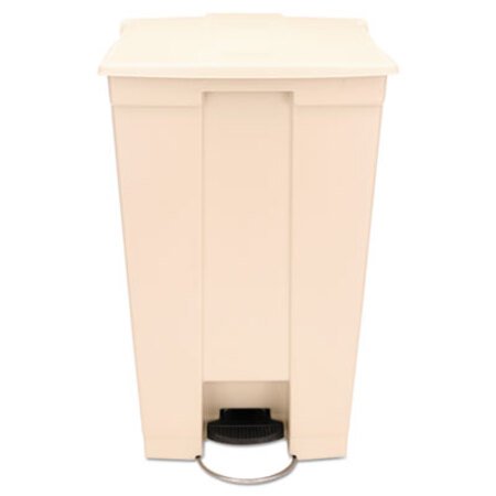 Picture of Step-On Receptacle with Wheels, Rectangular, Polyethylene, 23 gal, BeigeRCP-614600BG