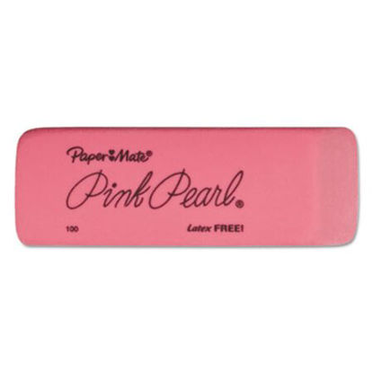 Picture of Pink Pearl Eraser, For Pencil Marks, Rectangular Block, Medium, Pink, 3/PackPAP-70502