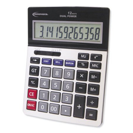 Picture of 15968 Profit Analyzer Calculator, Dual Power, 12-Digit LCD DisplayIVR-15968