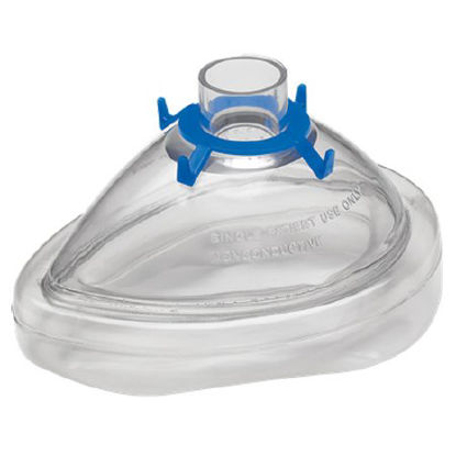 Picture of Anesthesia Mask Portex® Premium™ Elongated Style Large Adult Size 6 Hook Ring15045