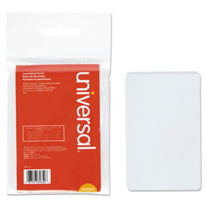 Picture of Laminating Pouches, 5 mil, 2.13" x 3.38", Matte Clear, 25/PackUNV-84650