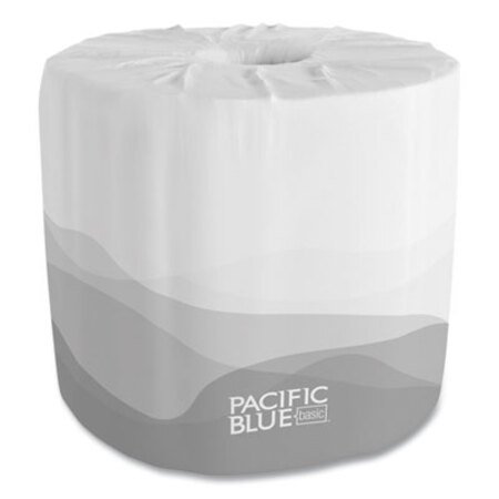 Picture of Pacific Blue Basic Bathroom Tissue, Septic Safe, 2-Ply, White, 550 Sheets/Roll, 80 Rolls/CartonGPC-1988001