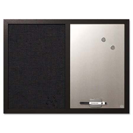 Picture of Combo Bulletin Board, Bulletin/Dry Erase, 24X18, Black FrameBVC-MX04433168