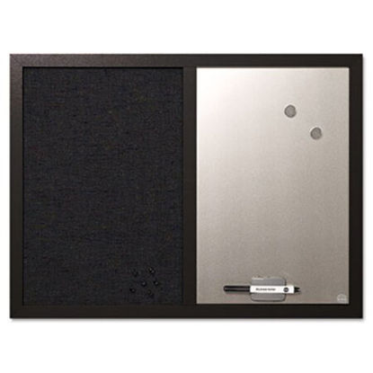 Picture of Combo Bulletin Board, Bulletin/Dry Erase, 24X18, Black FrameBVC-MX04433168