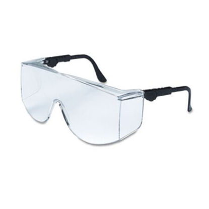 Picture of Tacoma Wraparound Safety Glasses, Black Frames, Clear LensesCRW-TC110XL