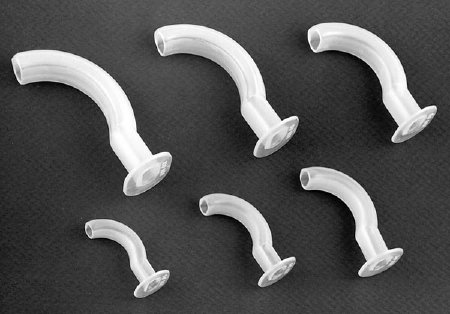 Picture of Oropharyngeal Airway Cardinal Health Guedel 70 mm Length White / Clear Small Adult122770A