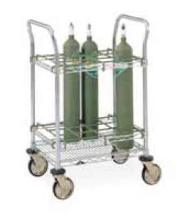 Picture of Metro® Gas Cylinder Cart Size D / E Chrome Plated SteelITC12C