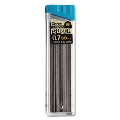 Picture of Super Hi-Polymer Lead Refills, 0.7 mm, HB, Black, 30/TubePEN-C27HB