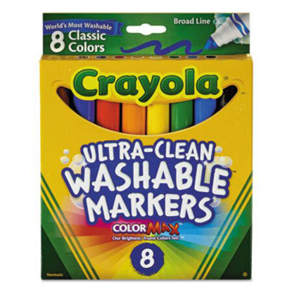 Picture of Ultra-Clean Washable Markers, Broad Bullet Tip, Assorted Colors, 8/PackCYO-587808