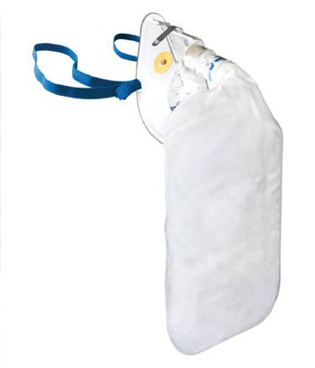 Picture of NonRebreather Oxygen Mask Elongated Style Pediatric Adjustable Head Strap / Nose Clip032-10-080U