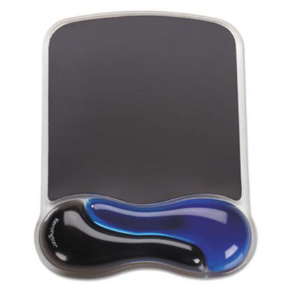 Picture of Duo Gel Wave Mouse Pad Wrist Rest, BlueKMW-62401