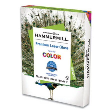Picture of Premium Laser Gloss Print Paper, 94 Bright, 32lb, 8.5 x 11, White, 300/PackHAM-163110