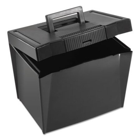 Picture of Portable Letter Size File Box, Letter Files, 13.5" x 10.25" x 10.88", BlackPFX-20861