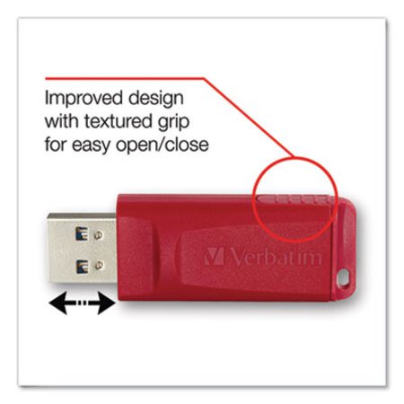 Picture of Store 'n' Go USB Flash Drive, 32 GB, RedVER-96806