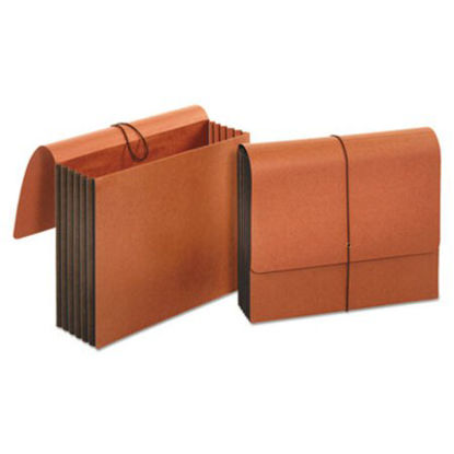 Picture of Extra Wide Expanding Wallets, 5.25" Expansion, 1 Section, Letter Size, RedropeUNV-13090