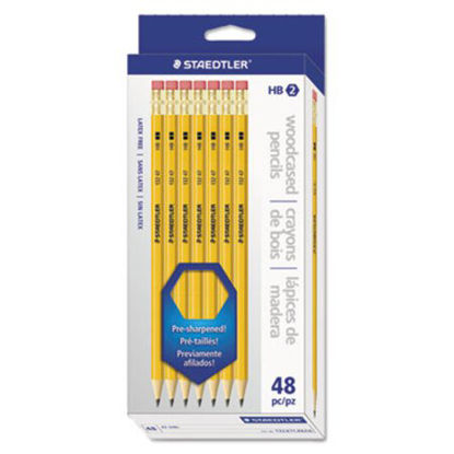Picture of Woodcase Pencil, HB (#2.5), Black Lead, Yellow Barrel, 48/PackSTD-13247C48A6