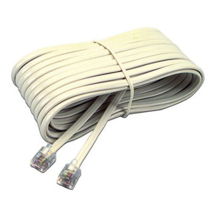 Picture of Telephone Extension Cord, Plug/Plug, 25 ft., IvorySOF-04020