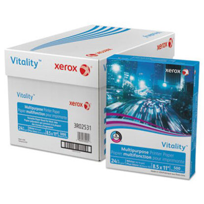 Picture of Vitality Multipurpose Print Paper, 92 Bright, 24 lb, 8.5 x 11, White, 500/ReamXER-3R02531