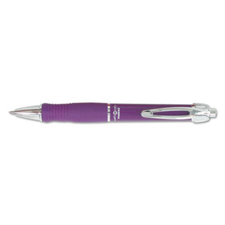 Picture of GR8 Gel Pen, Retractable, Medium 0.7 mm, Violet Ink, Violet/Silver Barrel, DozenZEB-42680