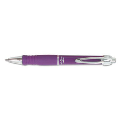 Picture of GR8 Gel Pen, Retractable, Medium 0.7 mm, Violet Ink, Violet/Silver Barrel, DozenZEB-42680
